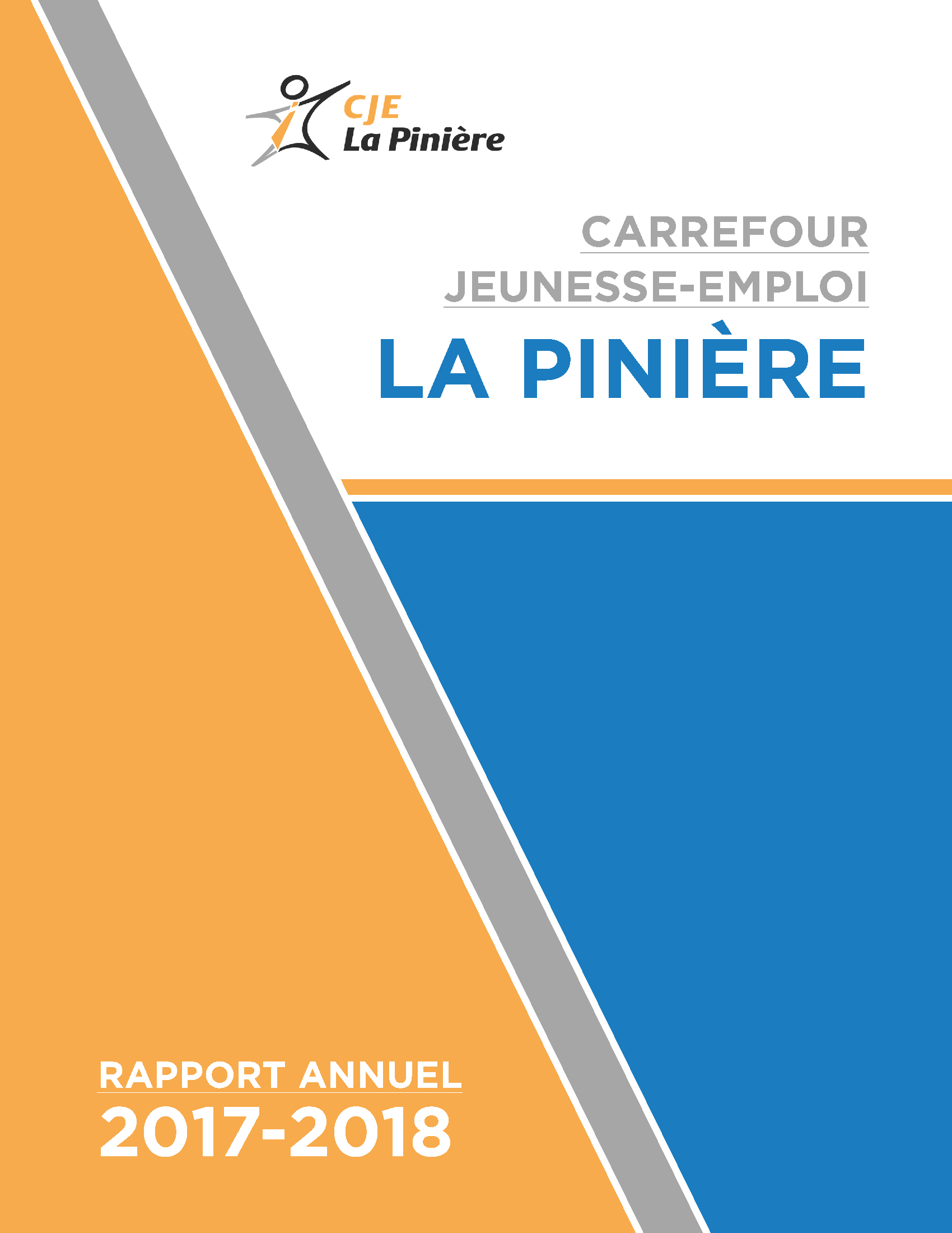 CJE La Piniere Annual Report Design by Clement Lemay-Chaput (Montreal)